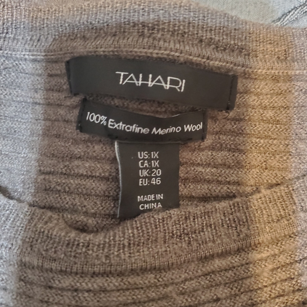 Tahari 100% Merino Wool Sweater